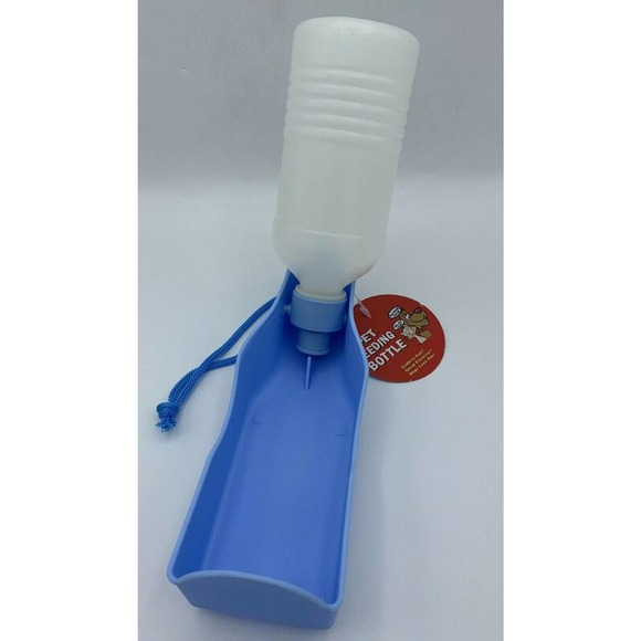 NEW Portable Pet Dog Cat Water Drinking Feeding Bottle Bowl Dish Travel 10oz - Picture 2 of 9